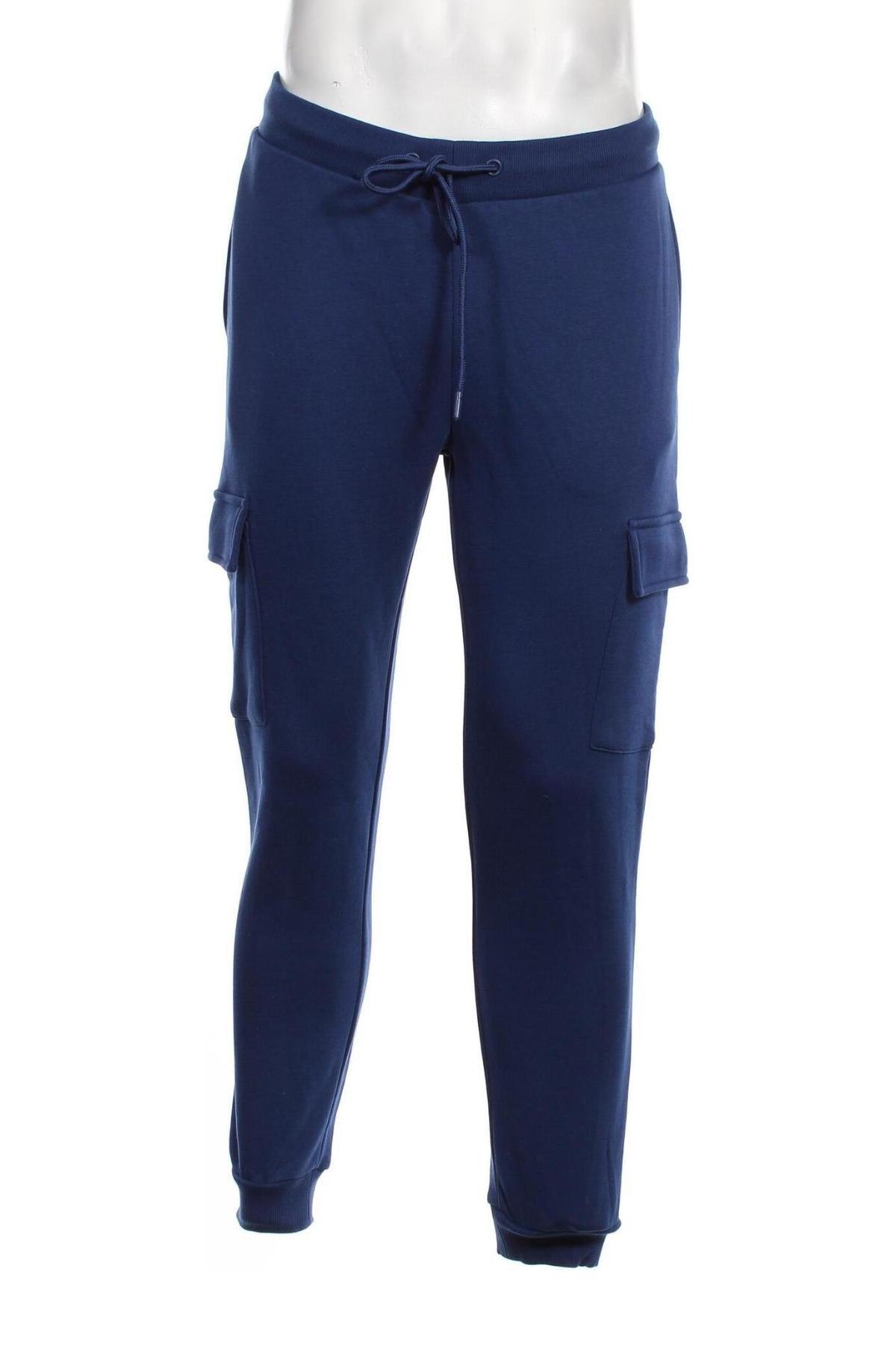 Pantaloni trening de bărbați Urban Classics, Mărime M, Culoare Albastru, Preț 269,74 Lei