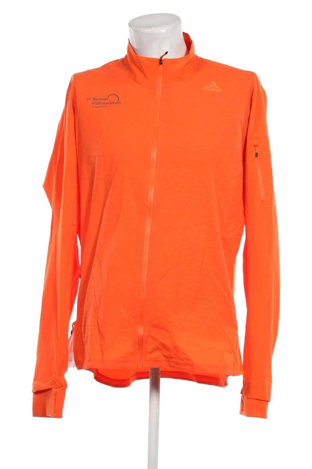 Мъжко спортно горнище Adidas, Размер XL, Цвят Оранжев, Цена 54,00 лв.
