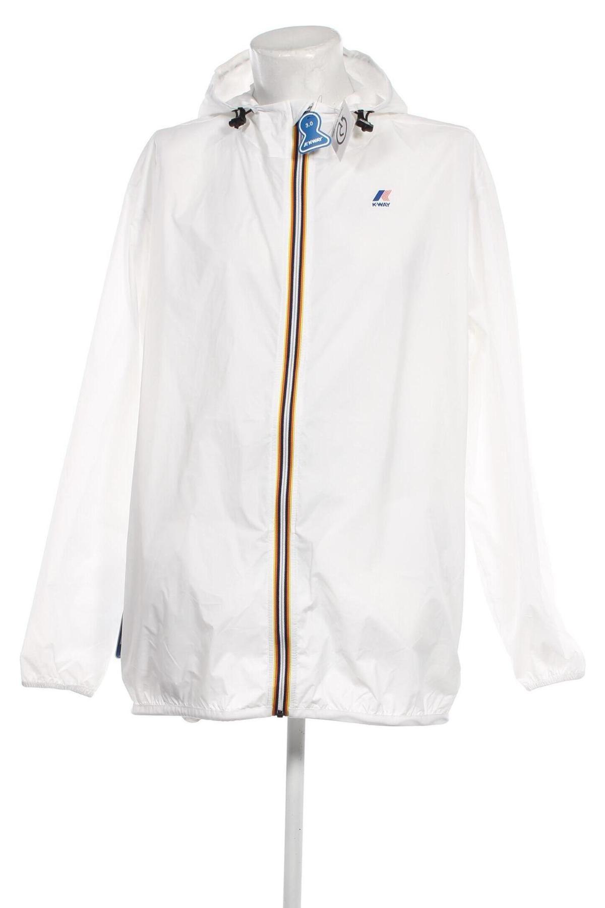 Ανδρικό αθλητικό μπουφάν K-Way, Μέγεθος 4XL, Χρώμα Λευκό, Τιμή 138,66 €