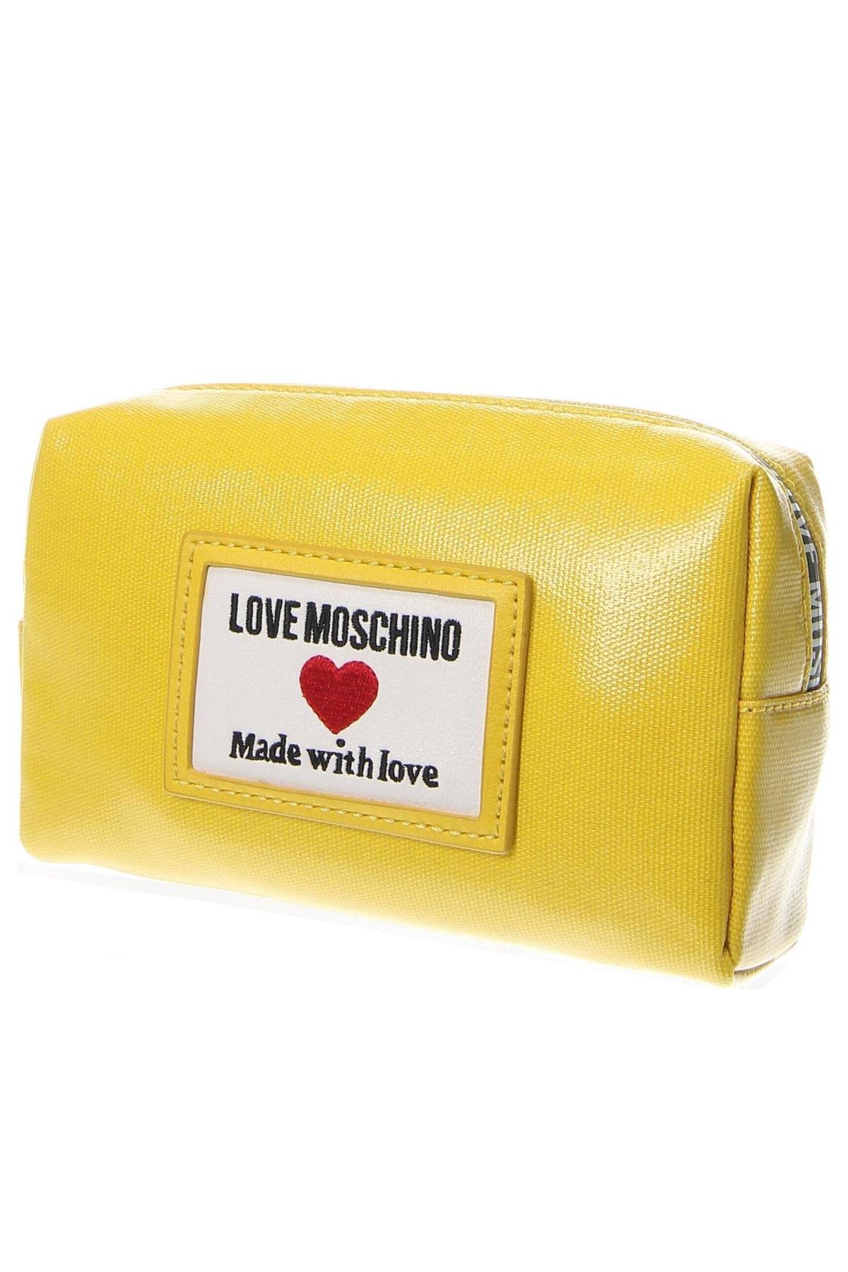 Kozmetikai táska Love Moschino, Szín Sárga, Ár 48 414 Ft