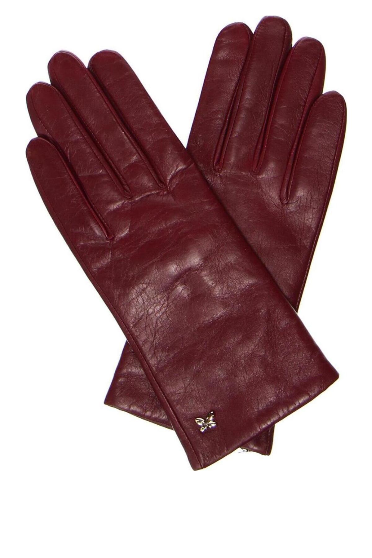 Ръкавици Furla, Цвят Червен, Цена 140,00 лв.