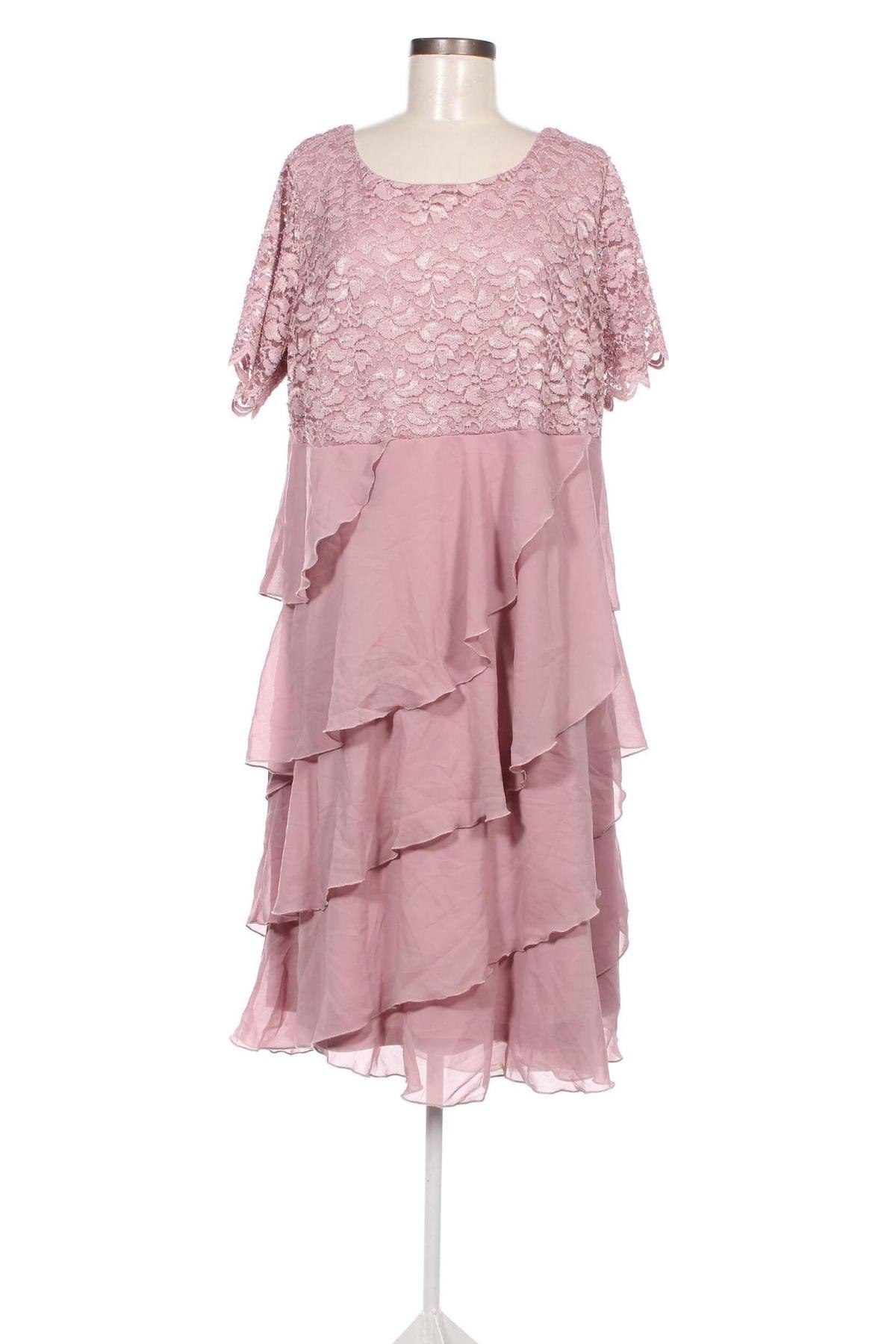 Šaty  Fair Lady, Velikost XXL, Barva Popelavě růžová, Cena  925,00 Kč