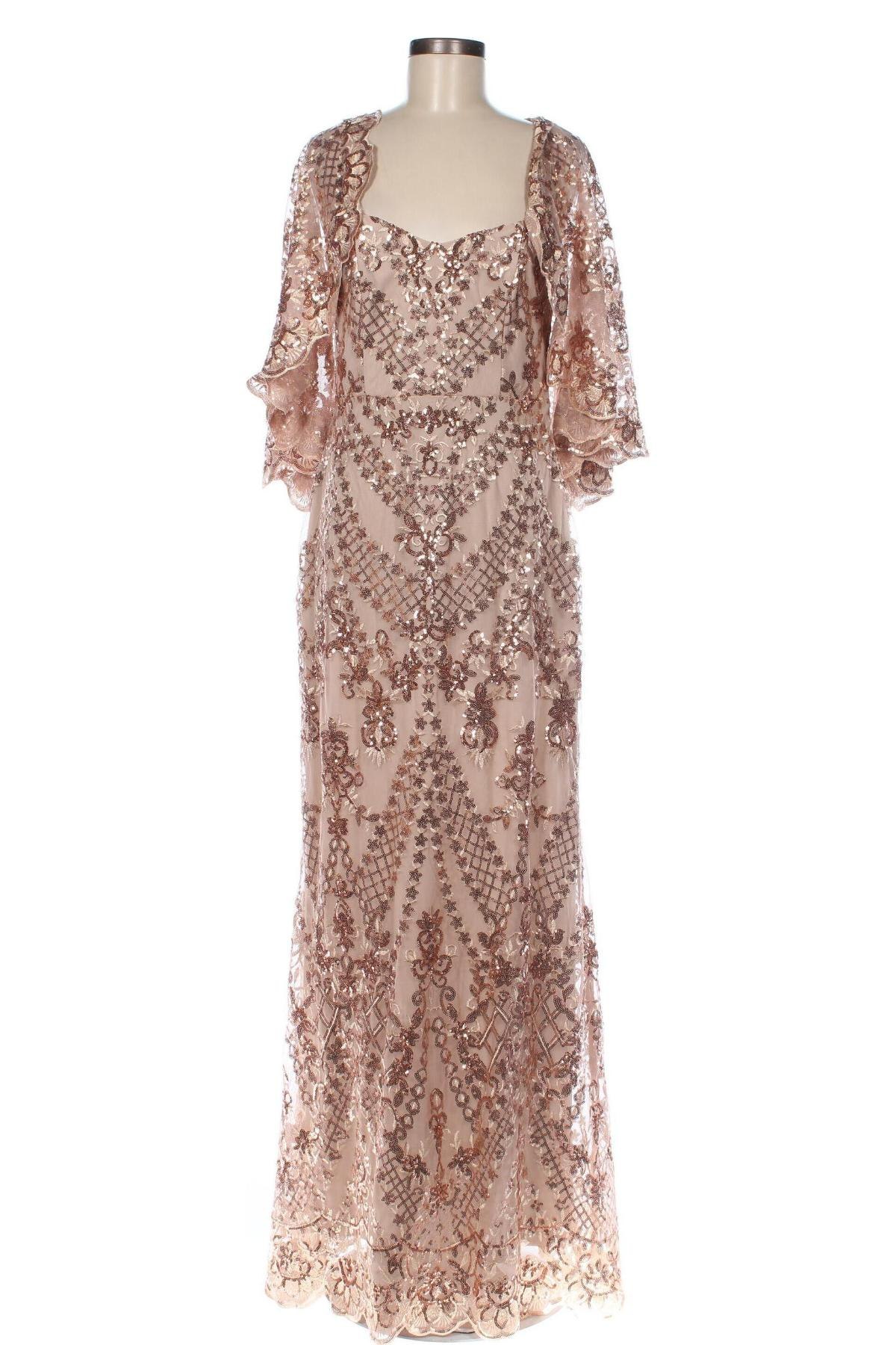 Φόρεμα Goddiva, Μέγεθος L, Χρώμα Χρυσαφί, Τιμή 68,04 €