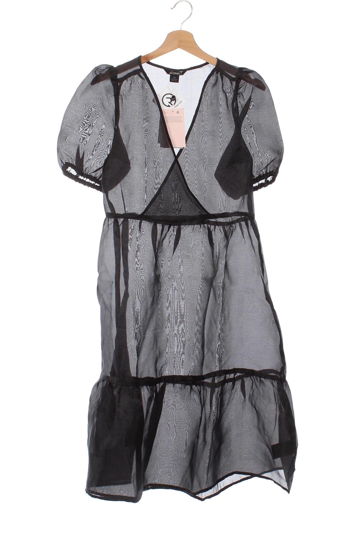 Šaty  Monki, Velikost XS, Barva Černá, Cena  149,00 Kč