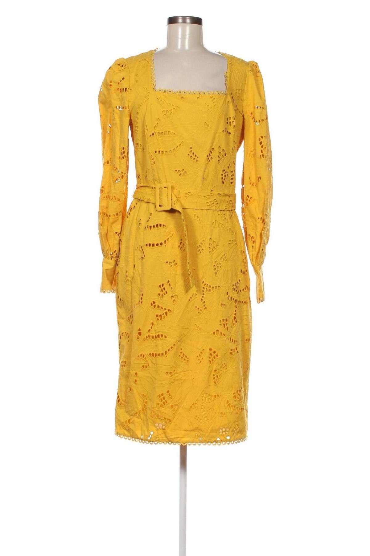 Kleid Tara Jarmon, Größe L, Farbe Gelb, Preis 133,51 €