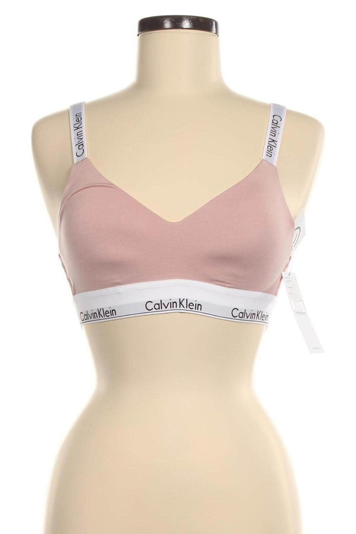 Сутиен Calvin Klein, Размер S, Цвят Розов, Цена 89,18 лв.