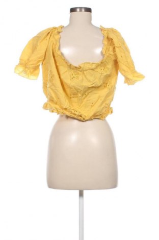 Bluză de femei Gina Tricot, Mărime L, Culoare Galben, Preț 65,99 Lei