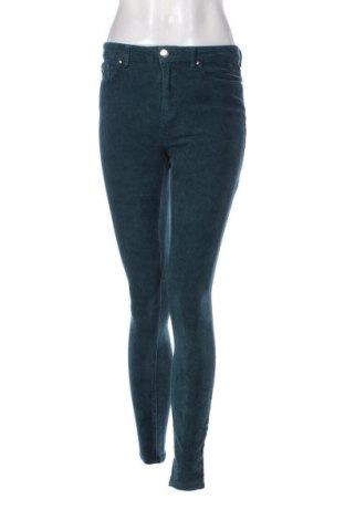 Pantaloni de velvet de femei Amisu, Mărime S, Culoare Verde, Preț 94,99 Lei