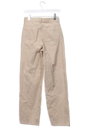 Pantaloni de velvet de femei H&M Divided, Mărime XS, Culoare Bej, Preț 33,99 Lei