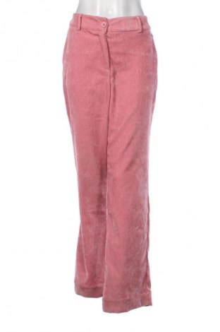 Pantaloni de velvet de femei Poools, Mărime L, Culoare Roz, Preț 156,99 Lei