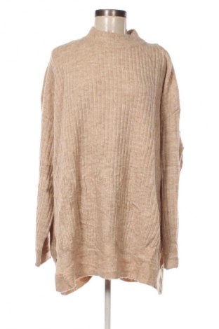 Дамски пуловер H&M, Размер 3XL, Цвят Бежов, Цена 9,99 лв.