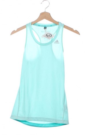 Damen Sporttop Adidas, Größe XXS, Farbe Grün, Preis 23,99 €