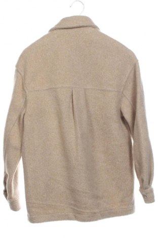 Damenmantel Bershka, Größe XS, Farbe Beige, Preis € 58,99