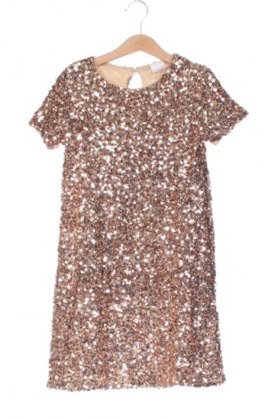 Kinderkleid Zara, Größe 7-8y/ 128-134 cm, Farbe Golden, Preis 13,99 €