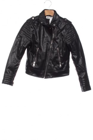 Kinderjacke H&M, Größe 7-8y/ 128-134 cm, Farbe Schwarz, Preis 22,99 €