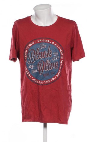Herren T-Shirt Jean Pascale, Größe XXL, Farbe Rot, Preis 13,99 €