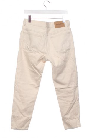 Pantaloni de bărbați Pull&Bear, Mărime M, Culoare Ecru, Preț 127,99 Lei