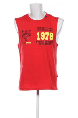 Мъжки потник Plein Sport, Размер L, Цвят Червен, Цена 17,99 лв.