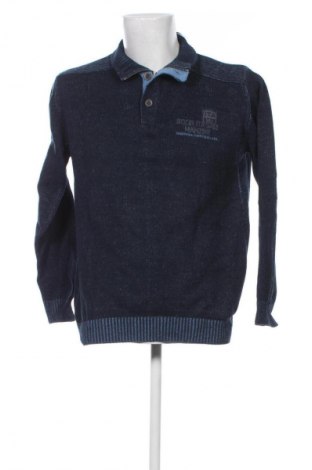 Herrenpullover Marco Manzini, Größe L, Farbe Blau, Preis 33,99 €