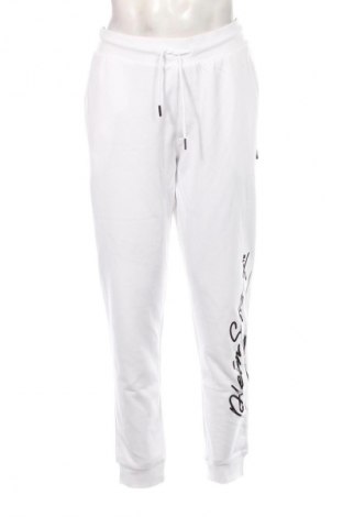 Pantaloni trening de bărbați Plein Sport, Mărime XL, Culoare Alb, Preț 118,99 Lei
