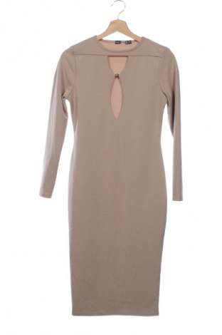 Kleid Boohoo, Größe XS, Farbe Beige, Preis 20,99 €