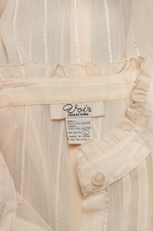 Γυναικείο πουκάμισο Voir, Μέγεθος L, Χρώμα  Μπέζ, Τιμή 9,28 €