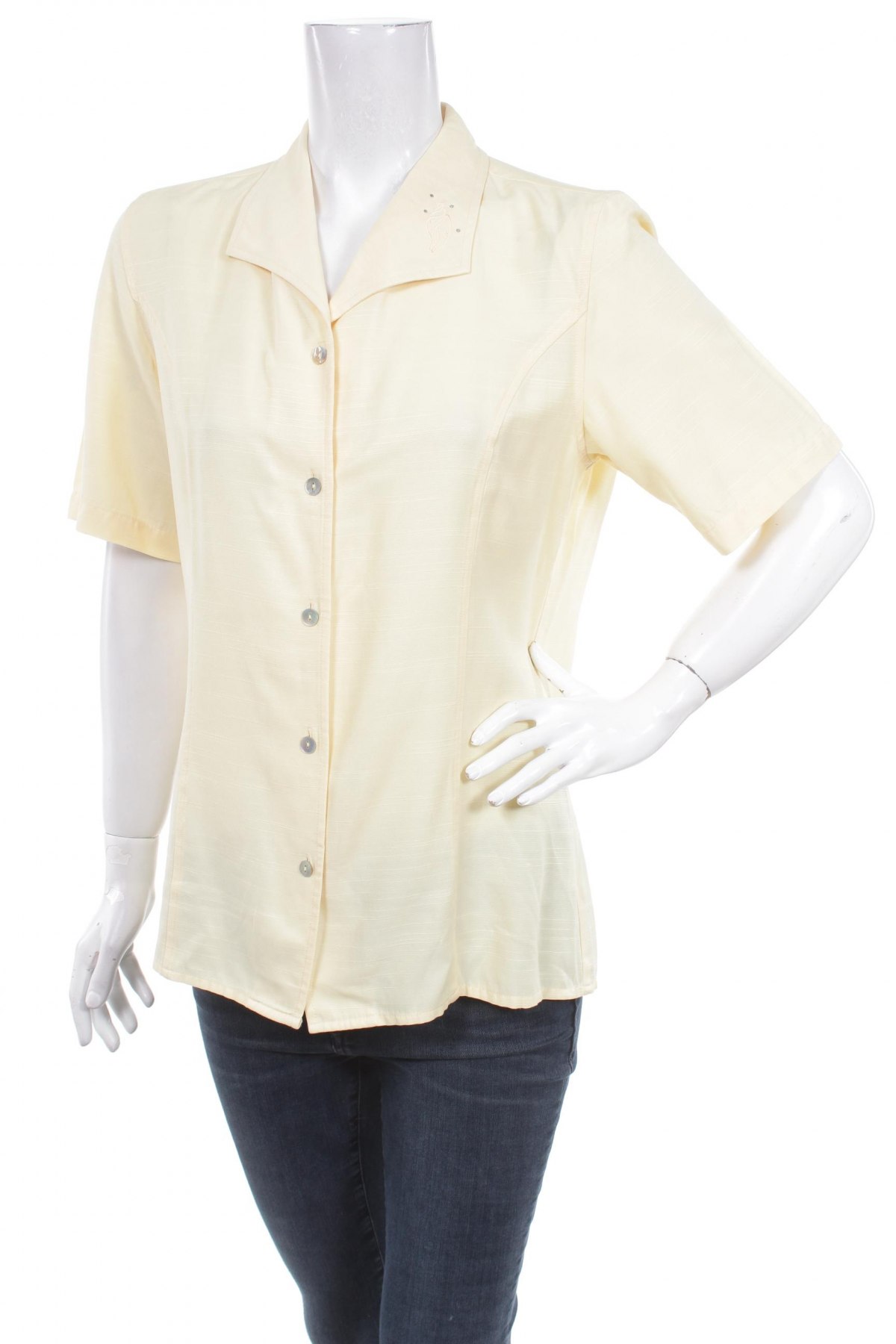 Γυναικείο πουκάμισο Biaggini, Μέγεθος M, Χρώμα Κίτρινο, Τιμή 11,13 €