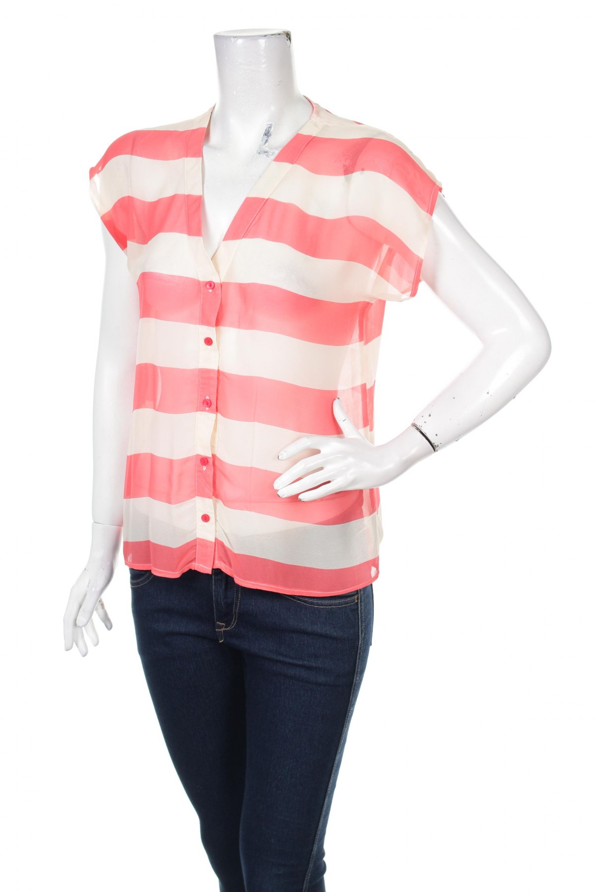 Γυναικείο πουκάμισο Liberty Love, Μέγεθος S, Χρώμα Πορτοκαλί, Τιμή 9,90 €