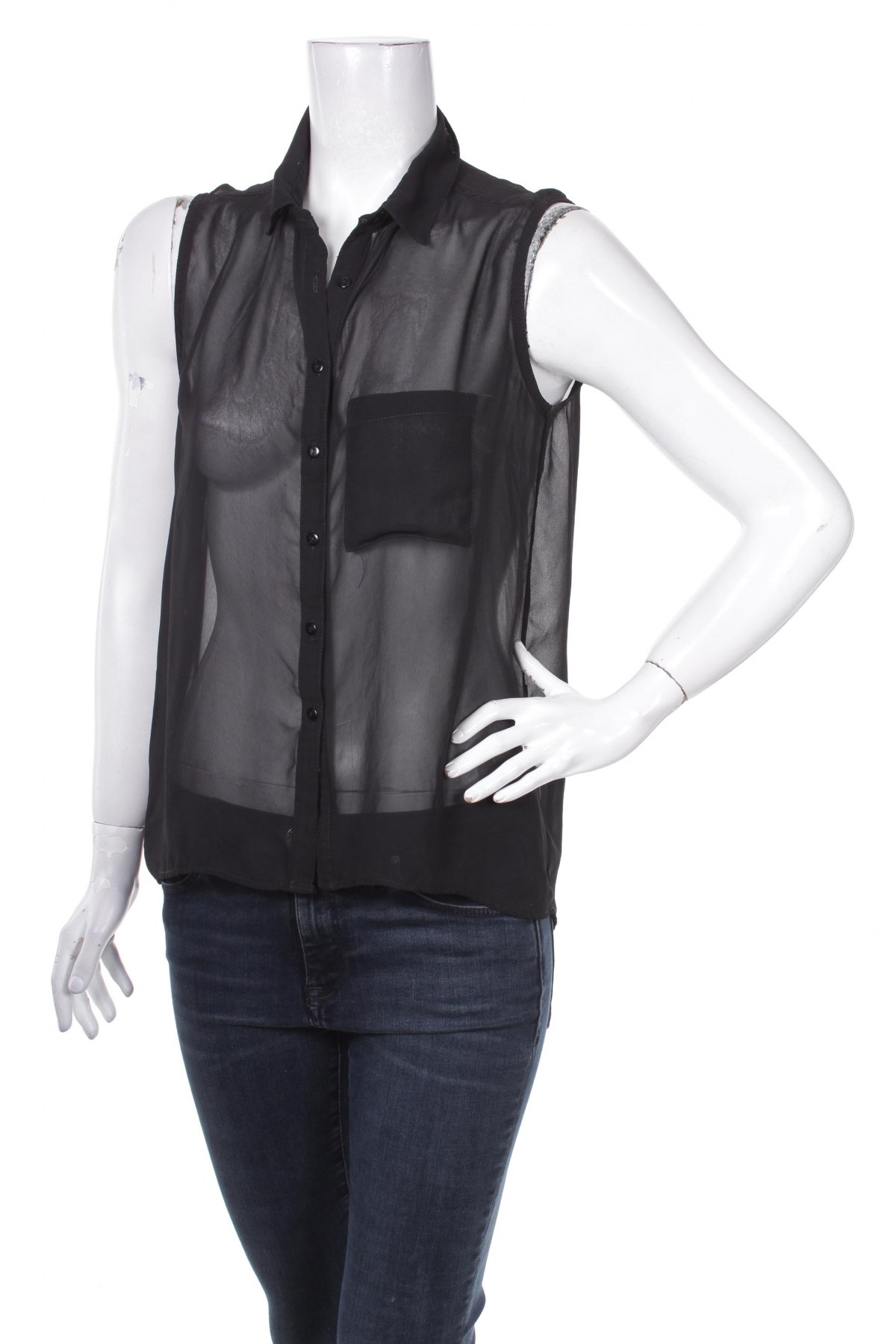 Γυναικείο πουκάμισο Tally Weijl, Μέγεθος M, Χρώμα Μαύρο, Τιμή 8,66 €