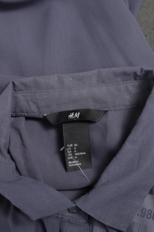 Γυναικείο πουκάμισο H&M, Μέγεθος S, Χρώμα Μπλέ, Τιμή 12,37 €