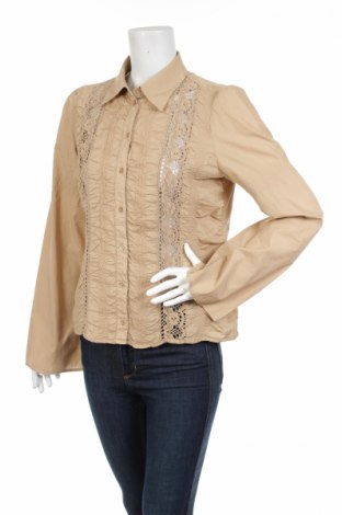 Γυναικείο πουκάμισο Mexx, Μέγεθος L, Χρώμα  Μπέζ, Τιμή 15,46 €