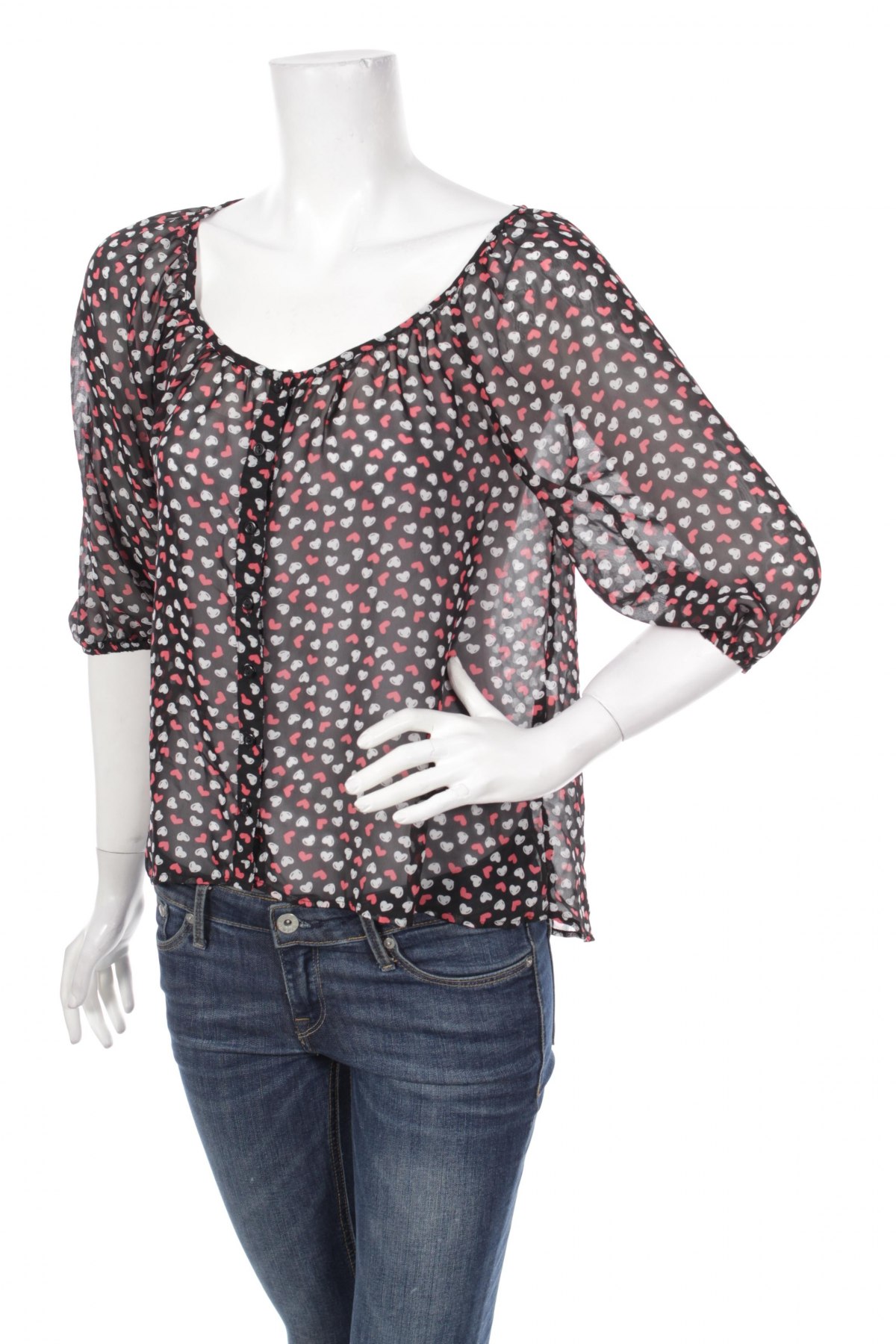 Γυναικείο πουκάμισο Clockhouse, Μέγεθος M, Χρώμα Πολύχρωμο, Τιμή 13,61 €