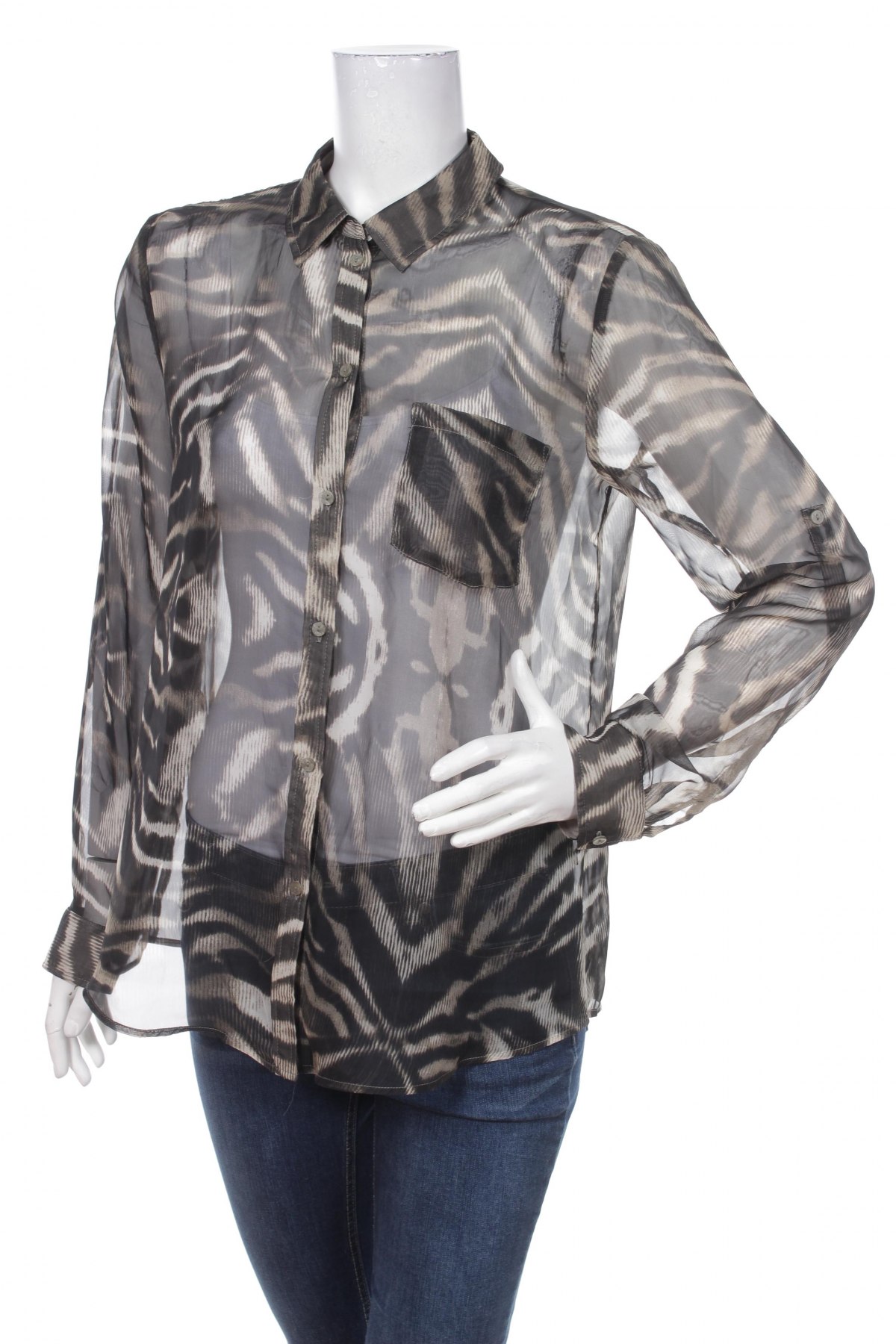 Γυναικείο πουκάμισο Esprit, Μέγεθος M, Χρώμα Μαύρο, Τιμή 19,18 €