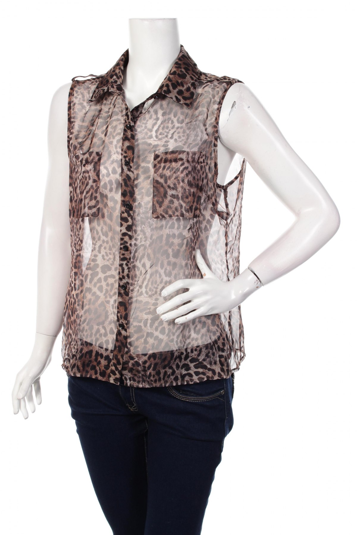 Γυναικείο πουκάμισο Forcast, Μέγεθος L, Χρώμα Καφέ, Τιμή 9,90 €