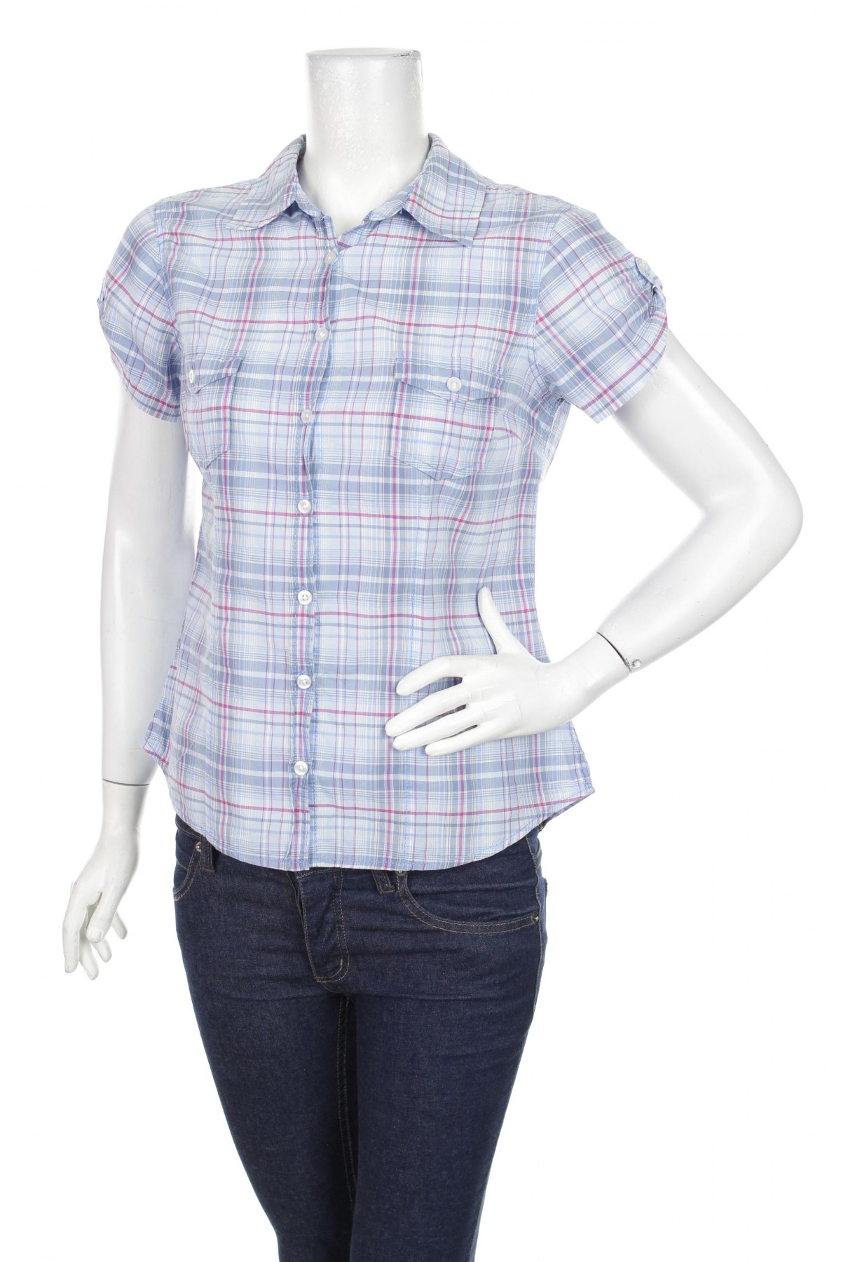 Γυναικείο πουκάμισο H&M L.o.g.g, Μέγεθος M, Χρώμα Μπλέ, Τιμή 15,46 €