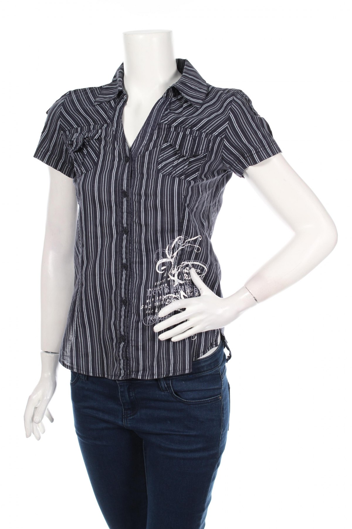 Γυναικείο πουκάμισο, Μέγεθος XS, Χρώμα Μπλέ, Τιμή 8,66 €