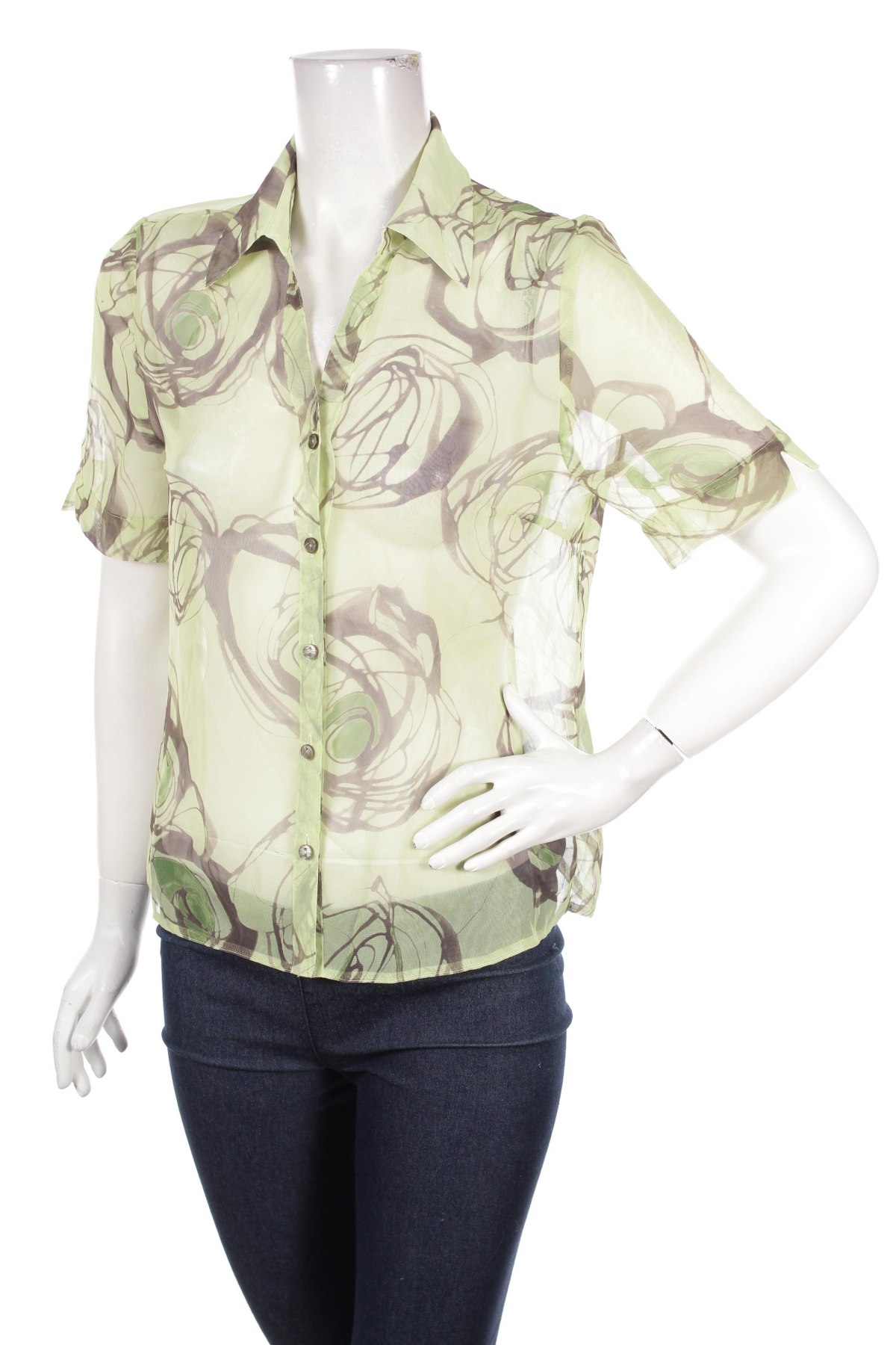 Γυναικείο πουκάμισο Lucia, Μέγεθος S, Χρώμα Πράσινο, Τιμή 8,66 €