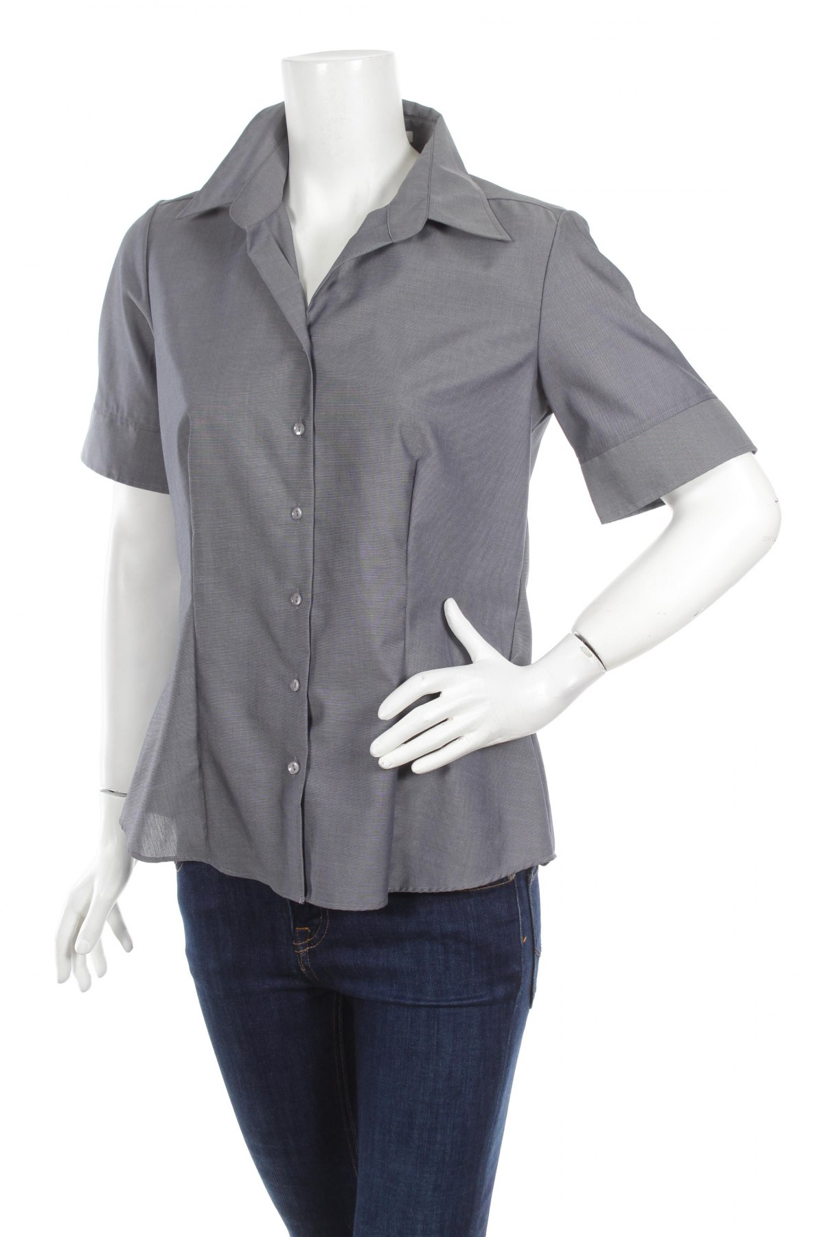 Γυναικείο πουκάμισο Seidensticker, Μέγεθος M, Χρώμα Γκρί, Τιμή 9,28 €