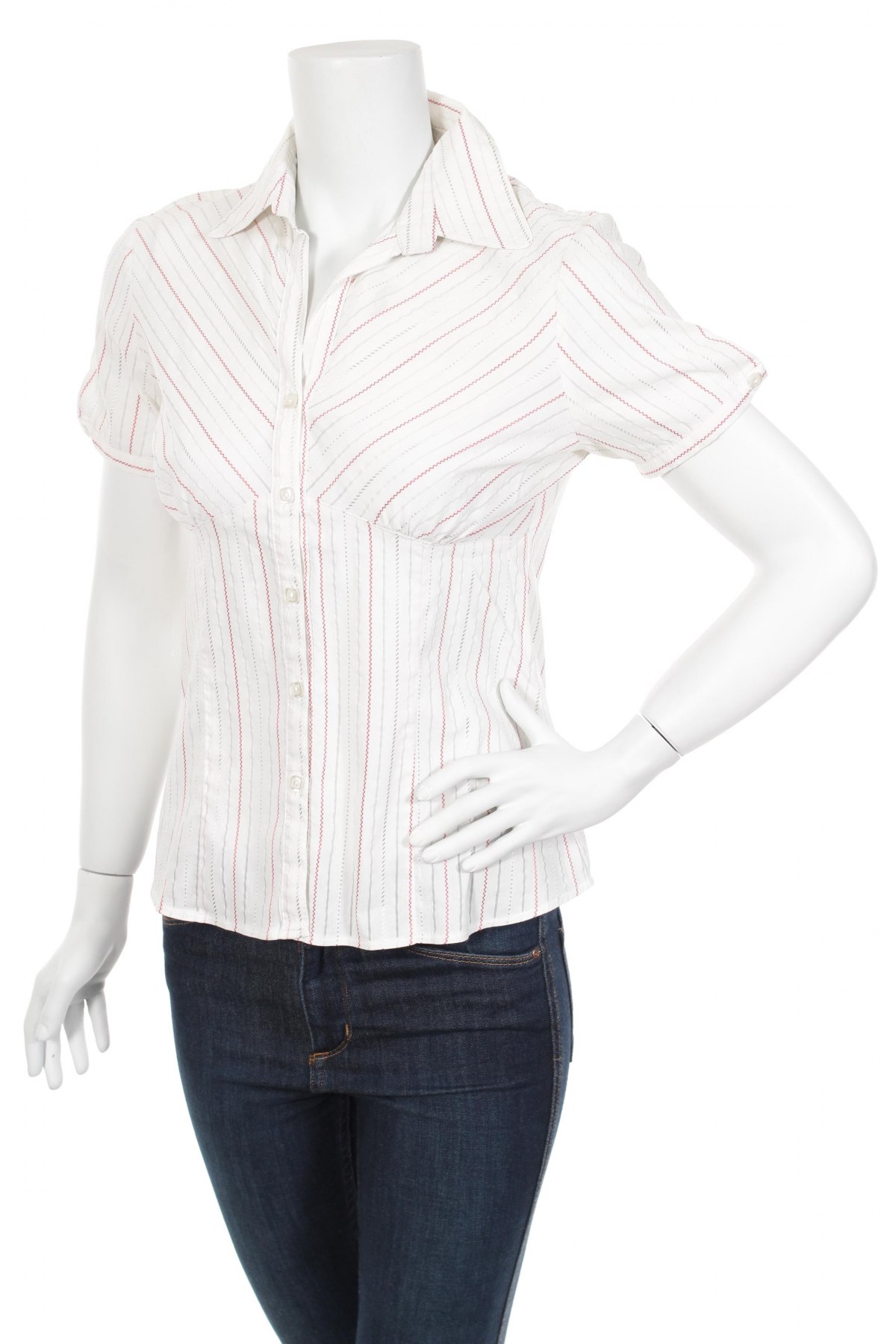 Γυναικείο πουκάμισο Sure, Μέγεθος S, Χρώμα Λευκό, Τιμή 22,16 €