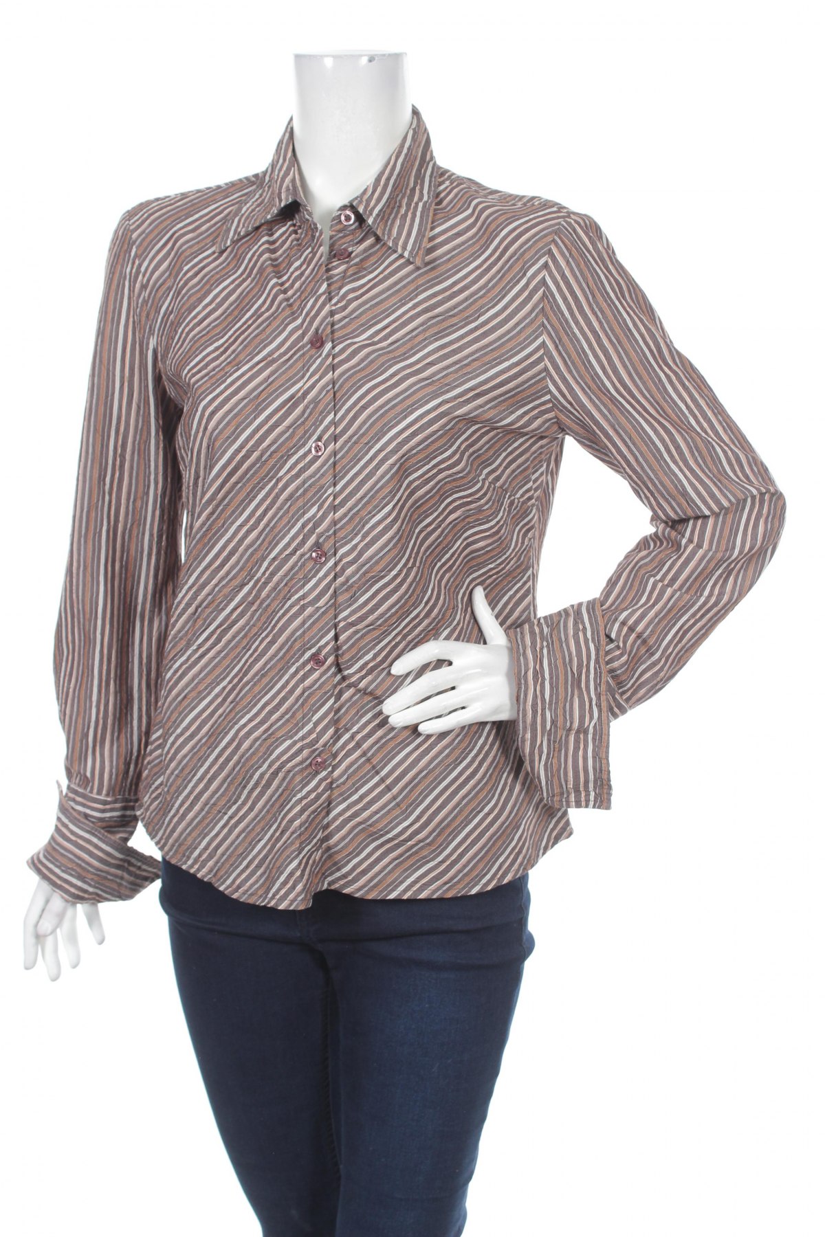 Γυναικείο πουκάμισο Tom Tailor, Μέγεθος M, Χρώμα Καφέ, Τιμή 16,70 €
