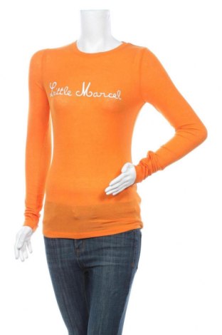 Damen Shirt Little Marcel, Größe M, Farbe Orange, 74% Modal, 19% Wolle, 7% Elastan, Preis 19,28 €