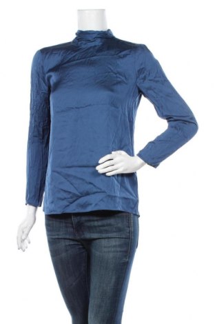 Дамска блуза Massimo Dutti, Размер S, Цвят Син, Вискоза, Цена 41,90 лв.