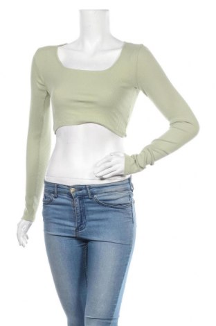 Дамска блуза Monki, Размер S, Цвят Зелен, 97% памук, 3% еластан, Цена 42,00 лв.