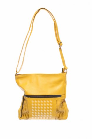 Γυναικεία τσάντα, Χρώμα Κίτρινο, Δερματίνη, Τιμή 18,19 €