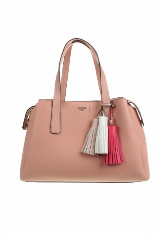 Дамска чанта Guess, Цвят Розов, Еко кожа, Цена 201,75 лв.