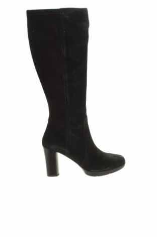 Γυναικείες μπότες Geox, Μέγεθος 39, Χρώμα Μαύρο, Φυσικό σουέτ, κλωστοϋφαντουργικά προϊόντα, Τιμή 66,57 €