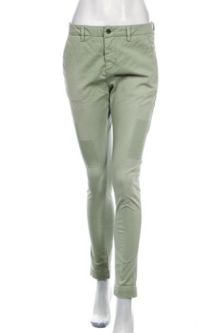 Дамски панталон Aglini, Размер M, Цвят Зелен, 97% памук, 3% еластан, Цена 136,15 лв.