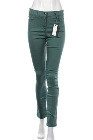 Дамски панталон Caroll, Размер M, Цвят Зелен, 66% памук, 29% полиестер, 5% еластан, Цена 54,75 лв.