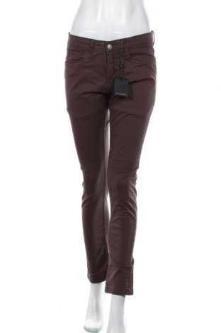 Дамски панталон DOPPELGANGER, Размер M, Цвят Кафяв, 98% памук, 2% еластан, Цена 48,95 лв.
