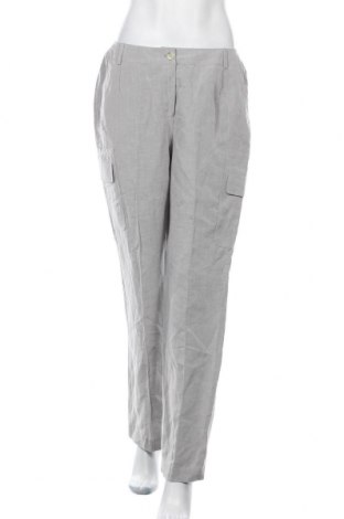 Γυναικείο παντελόνι Marc Aurel, Μέγεθος L, Χρώμα Γκρί, 57% λινό, 43% lyocell, Τιμή 20,78 €